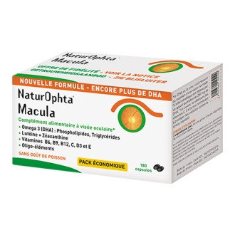 NaturOphta Macula 180 capsules - Pharmacie Agnès Praden à Alès