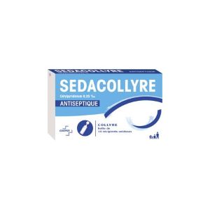 Cooper Sedacollyre Collyre Antiseptique - 10 Unidoses 0,4 ml - Pharmacie Agnès Praden à Alès
