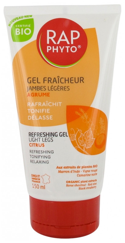 Rap Phyto Gel Fraîcheur Jambes Légères Agrume Bio 150 ml - Pharmacie Agnès Praden à Alès