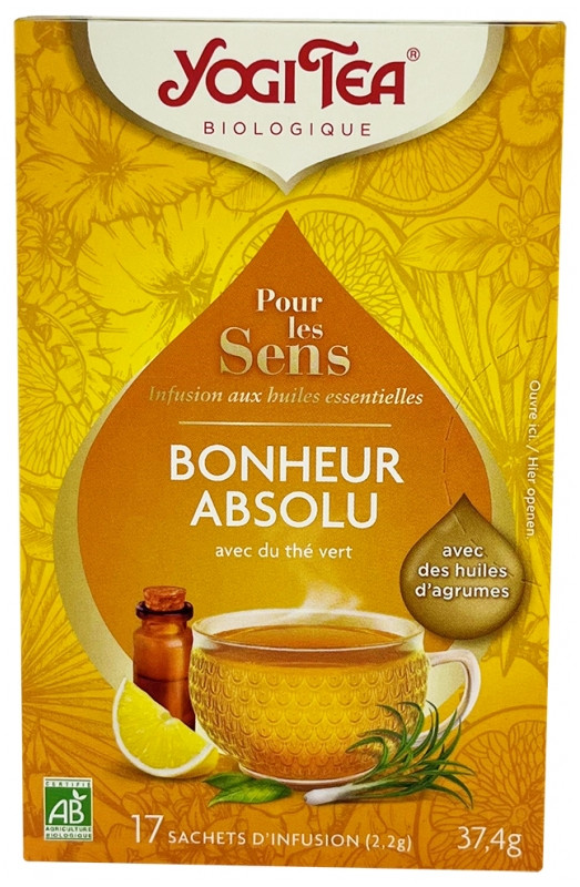 Yogi Tea Infusion Bonheur Absolu Bio 17 Sachets - Pharmacie Agnès Praden à Alès