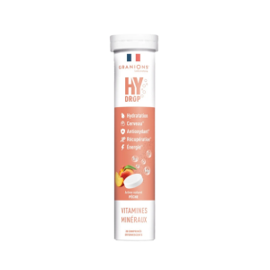 Granions Hydrop Pastille Hydratation à la Pêche 20 pastilles - Pharmacie Agnès Praden à Alès