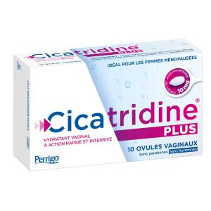Cicatridine Plus Ovules Vaginaux Hydratant Action Rapide x10 - Pharmacie Agnès Praden à Alès