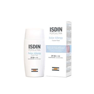Isdin Solar Allergy Protection Solaire Fluide SPF100 Prévention et Atténuation des Symptômes 50ml - Pharmacie Agnès Praden à Alès