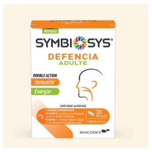 Biocodex Symbiosys Defencia Adulte 30 Gélules - Pharmacie Agnès Praden à Alès