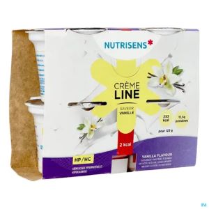 Nutrisens - Crèmeline 2kcal Saveur Vanille - 4x125g - Pharmacie Agnès Praden à Alès