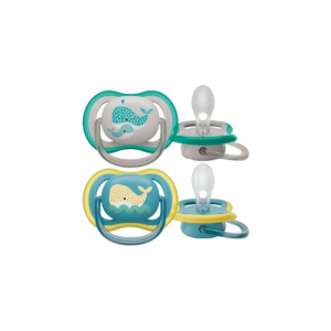Avent Ultra Air 2 Sucettes Orthodontiques 18 Mois et + Motif : Baleines - Pharmacie Agnès Praden à Alès