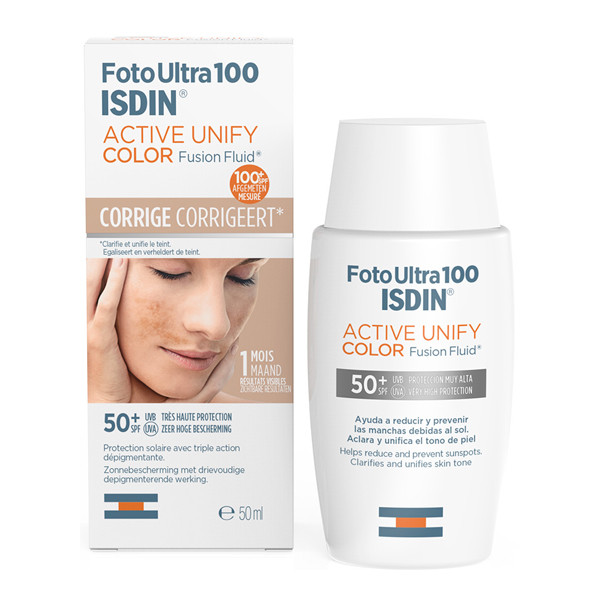Isdin foto ultra 100 active unify color fusion fluid spf50+ 50ml - Pharmacie Agnès Praden à Alès