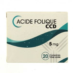 Ccd Acide Folique 5mg 90 Comprimés  - Pharmacie Agnès Praden à Alès