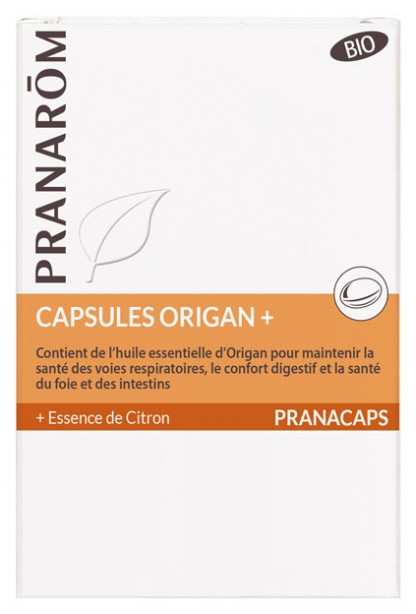 Pranarôm Pranacaps Origan+ Bio 30 Capsules - Pharmacie Agnès Praden à Alès