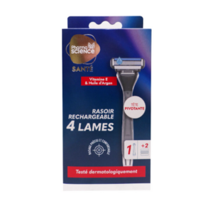 Pharmascience Rasoir Homme 4 Lames x 2 Recharges - Pharmacie Agnès Praden à Alès