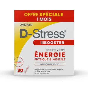 Synergia D-Stress Booster Energie 30 Sachets - Pharmacie Agnès Praden à Alès