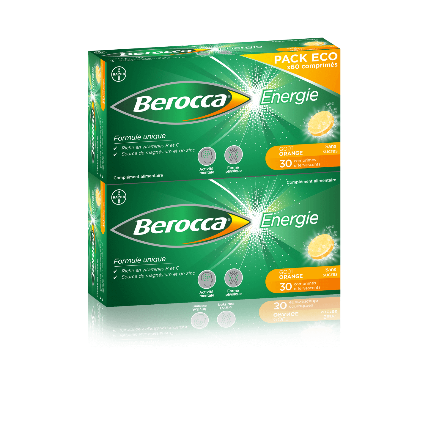 Berocca énergie comprimés effervescents x60 - Pharmacie Agnès Praden à Alès