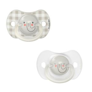 Suavinex Sucettes Nightday X2 6-18m Eléphant - Pharmacie Agnès Praden à Alès