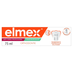 Elmex Dentifrice Anti-Caries Ortho 75 ml - Pharmacie Agnès Praden à Alès