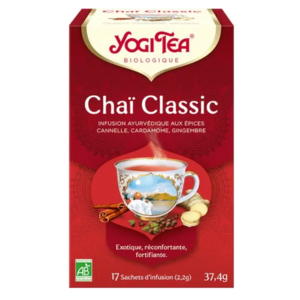 Yogi Tea Infusion Chaï Classic 17 Sachets - Pharmacie Agnès Praden à Alès