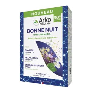 Arkopharma Arkofluide Bonne Nuit 20 Ampoules 10 ml - Pharmacie Agnès Praden à Alès