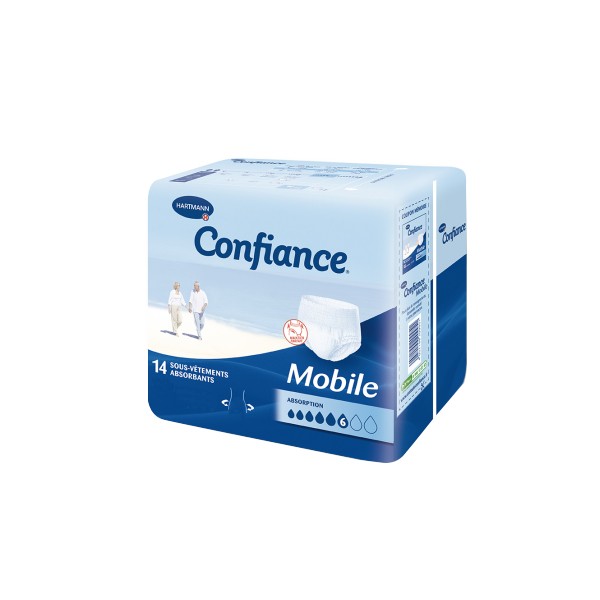 Confiance mobile absorption 6 slip taille M x14  - Pharmacie Agnès Praden à Alès