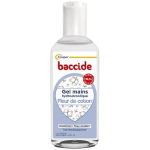 Cooper Baccide Gel Mains Hydroalcoolique Fleur de Coton 30ml - Pharmacie Agnès Praden à Alès