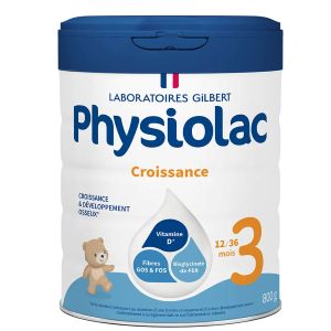 Physiolac Croissance 3 -Lait en Poudre - 12 à 36 Mois 800 g - Pharmacie Agnès Praden à Alès