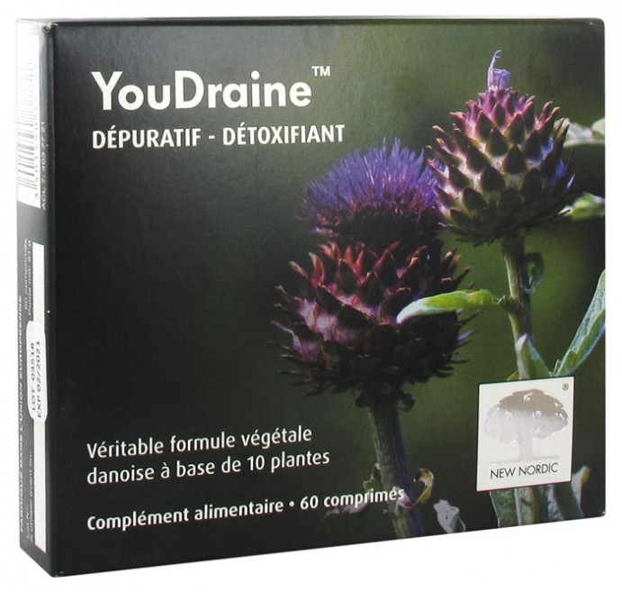 YouDraine Dépuratif Détoxifiant 60 Comprimés - Pharmacie Agnès Praden à Alès