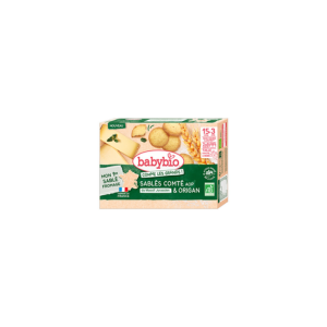 BabyBio Sablés Comté AOP et Origan - 72g - Pharmacie Agnès Praden à Alès