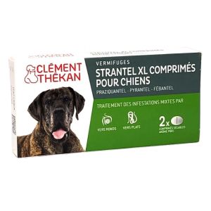 Clément-Thékan Strantel XL Vermifuges Chien 2 Comprimés - Pharmacie Agnès Praden à Alès