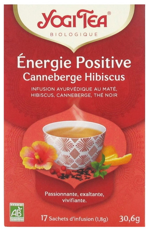 Yogi Tea Infusion Énergie Positive Bio 17 Sachets - Pharmacie Agnès Praden à Alès