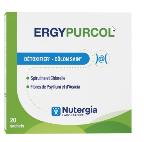 Nutergia Ergypurcol 20 sachets  - Pharmacie Agnès Praden à Alès