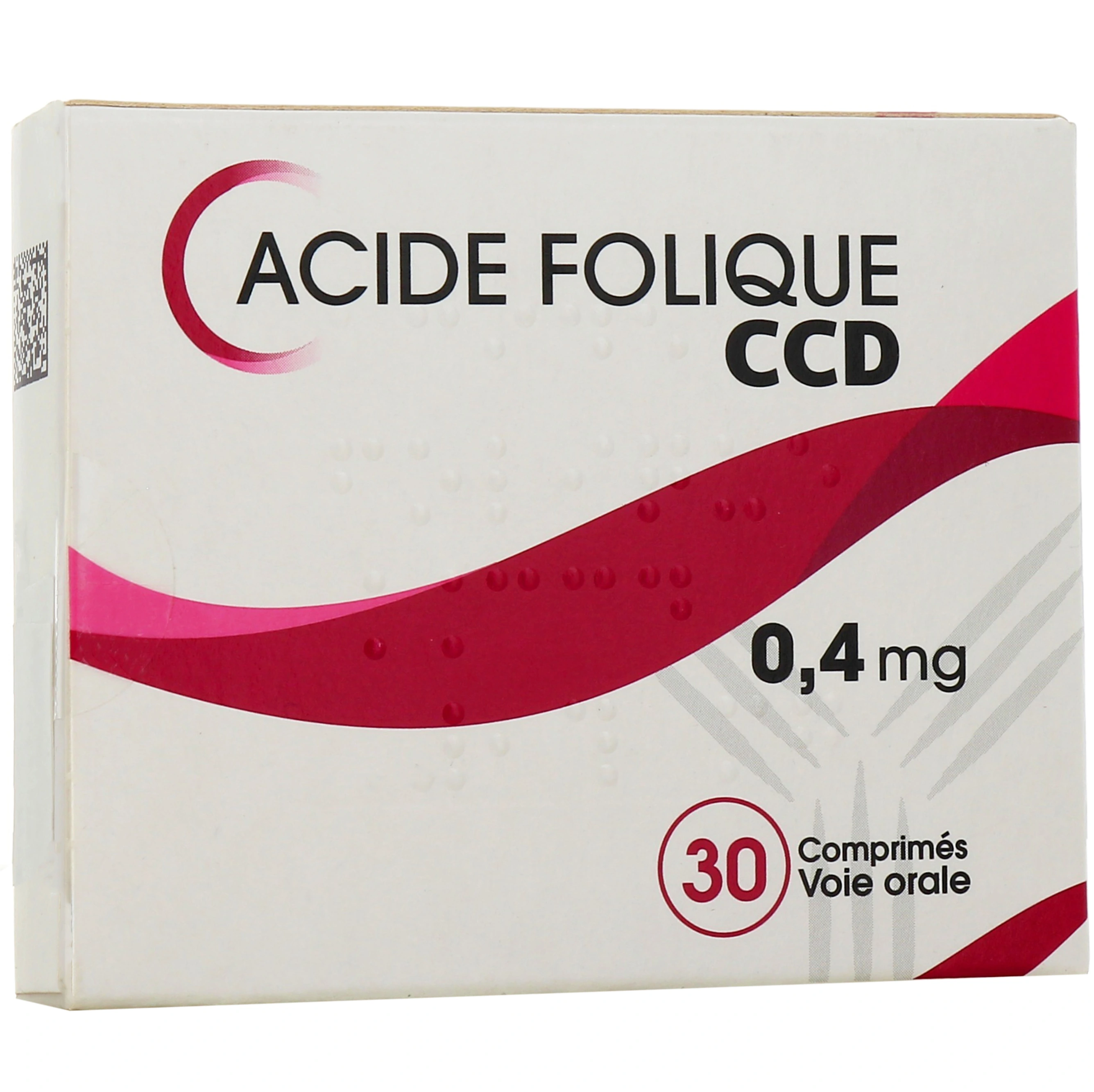 ACIDE FOLIQUE 0,4MG CCD CPR 30 - Pharmacie Agnès Praden à Alès