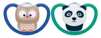 NUK Space  Sucettes Silicone 6-18 Mois - Pharmacie Agnès Praden à Alès