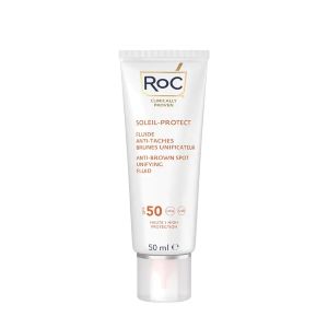 Roc Soleil Protect Fluide Anti-taches Brunes Unificateur SPF50 50 ml - Pharmacie Agnès Praden à Alès