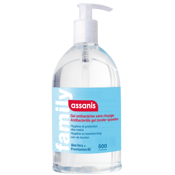 Assanis gel anti bactérien 500ml - Pharmacie Agnès Praden à Alès