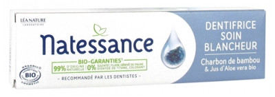 Natessance Dentifrice Soin Blancheur Charbon de Bambou Bio 75 ml - Pharmacie Agnès Praden à Alès