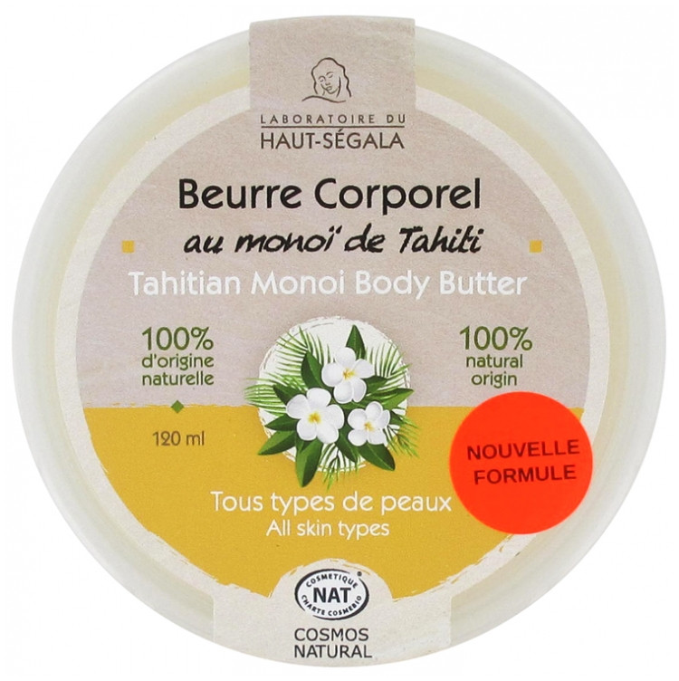 Haut-Ségala Beurre Corporel au Monoï de Tahiti 120 ml - Pharmacie Agnès Praden à Alès