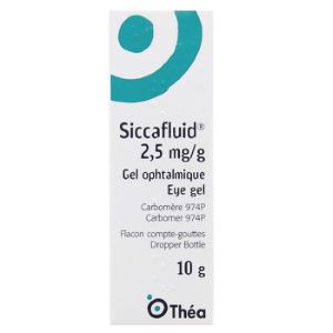 Théa Siccafluid 2,5mg/g Gel Ophtalmique 10g - Pharmacie Agnès Praden à Alès