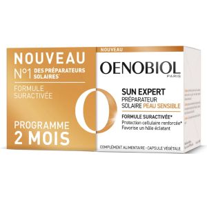 Oenobiol Sun Expert Peaux Sensibles 2x30 Capsules - Pharmacie Agnès Praden à Alès