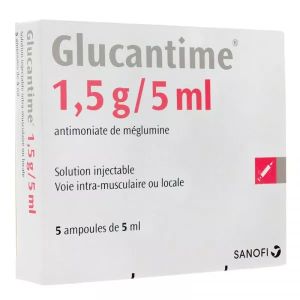 Sanofi Glucantime 1,5 g/5 ml Solution Injectable Ampoules - Pharmacie Agnès Praden à Alès