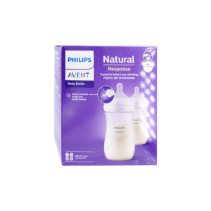 Avent Natural Response 2 Biberons 260 ml 1 Mois et + - Pharmacie Agnès Praden à Alès