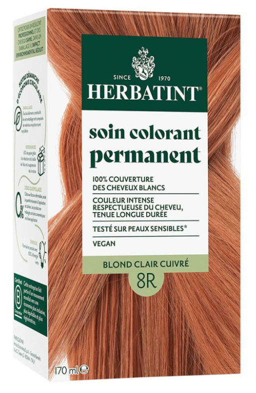 HERBATINT 8R BLOND CLAIR CUIVRE - Pharmacie Agnès Praden à Alès