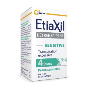 Etiaxil Détranspirant Sensitive Déodorant Roll-on Transpiration Excessive Peaux Sensibles 2x15ml - Pharmacie Agnès Praden à Alès