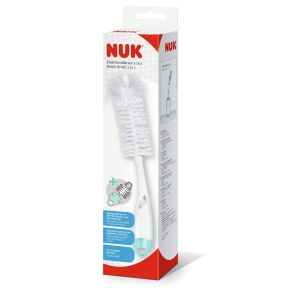 Nuk Goupillon 2en1 Double Fibre Antibactérien - Pharmacie Agnès Praden à Alès