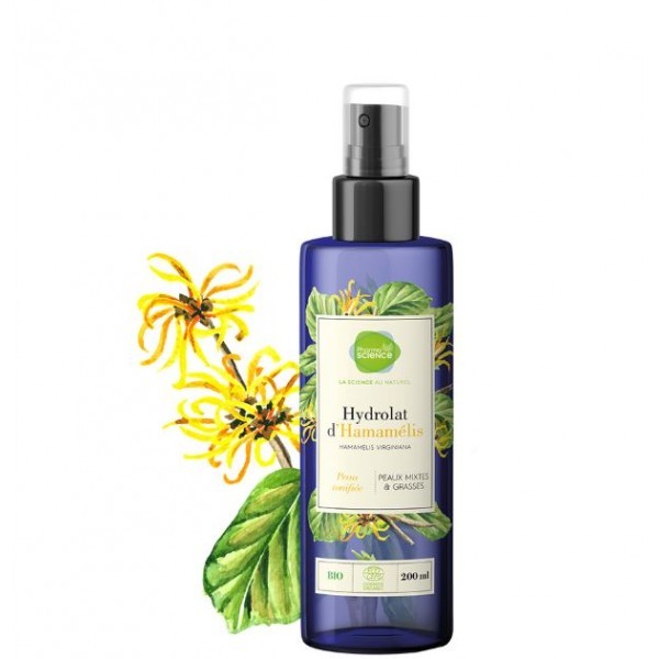 Pharmascience eau florale d' hammamelis bio 200ml - Pharmacie Agnès Praden à Alès