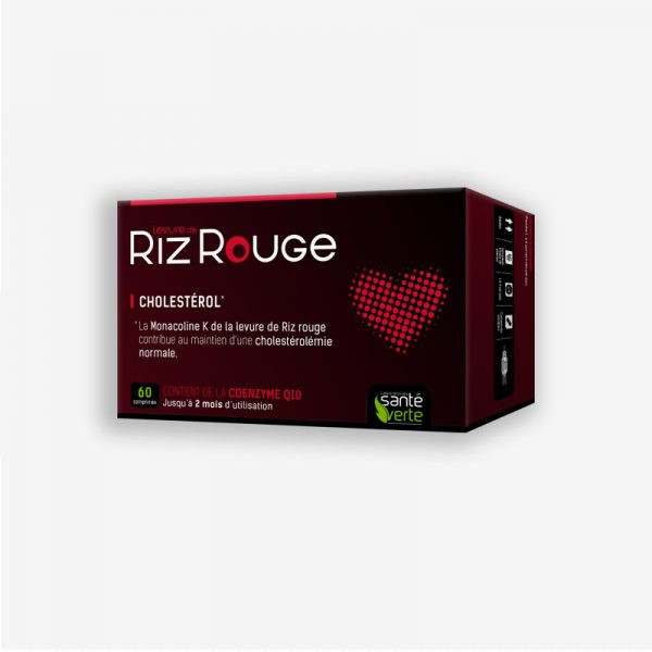 Santé Verte Levure de Riz Rouge 30 comprimés - Pharmacie Agnès Praden à Alès