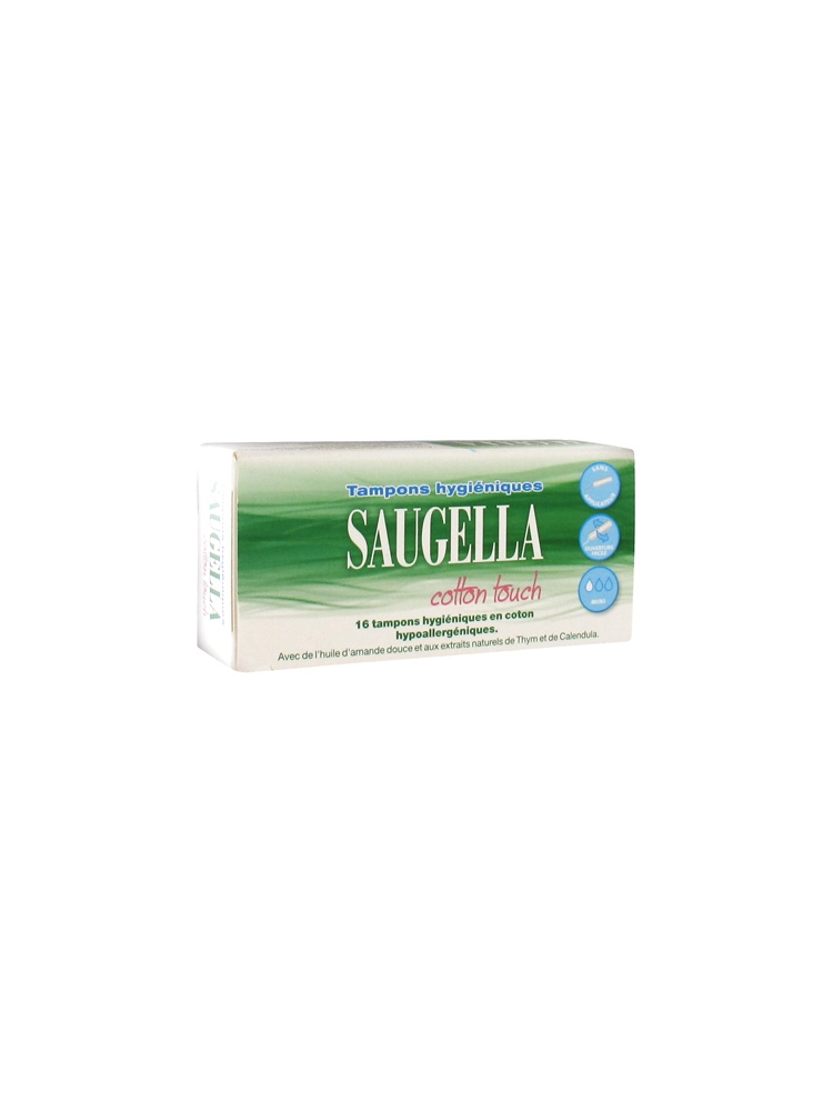 Saugella Cotton Touch Mini 16 Tampons - Pharmacie Agnès Praden à Alès