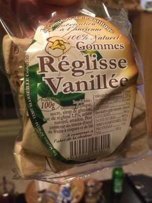 Mathieu Pharma -Le Comptoir Du Pastillage - Gommes Réglisse Vanillée 100g - Pharmacie Agnès Praden à Alès