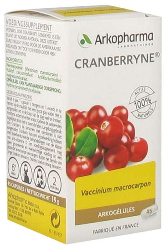Arkopharma Arkogélules Cranberryne 45 Gélules - Pharmacie Agnès Praden à Alès