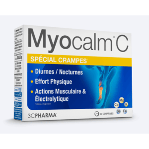 3C Pharma Myocalm C - Spécial Crampes 30 comprimés - Pharmacie Agnès Praden à Alès