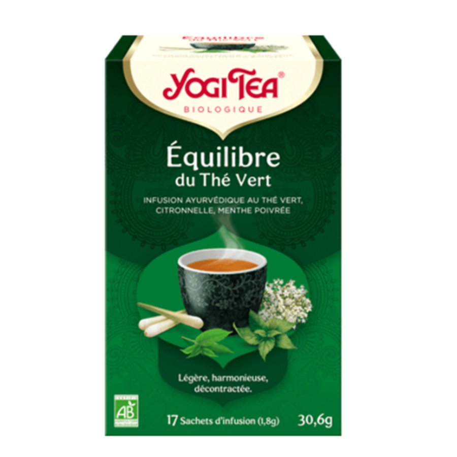 Yogi Tea Equilibre Du The Vert Bio 17 Sachets - Pharmacie Agnès Praden à Alès