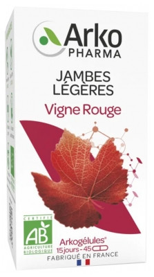 Arkopharma Arkogélules Vigne Rouge Bio 45 Gélules - Pharmacie Agnès Praden à Alès