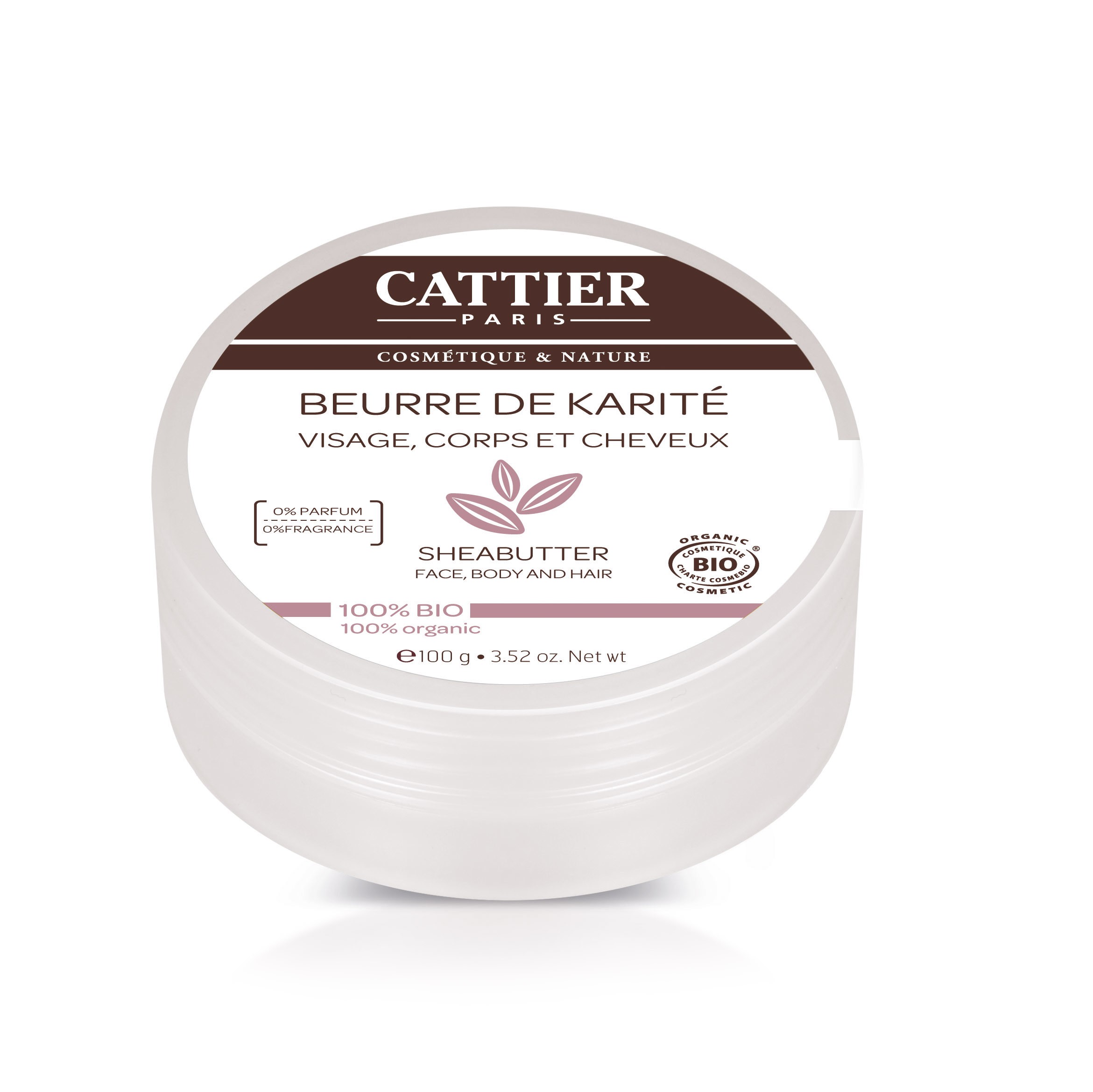 Cattier Beurre de Karité 100% Bio 100 g - Pharmacie Agnès Praden à Alès